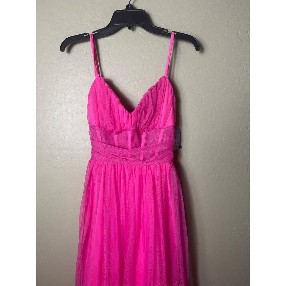 Size 5* MORGAN AND CO. Women's Corset Gown W/Sweetheart Neck & Spaghetti Straps, - Picture 3 of 9